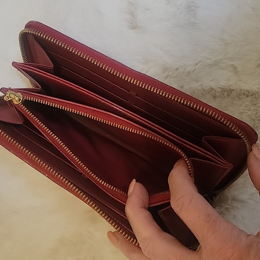 Louis Vuitton Red Zippy Vernis Wallet - Picture 2 of 8